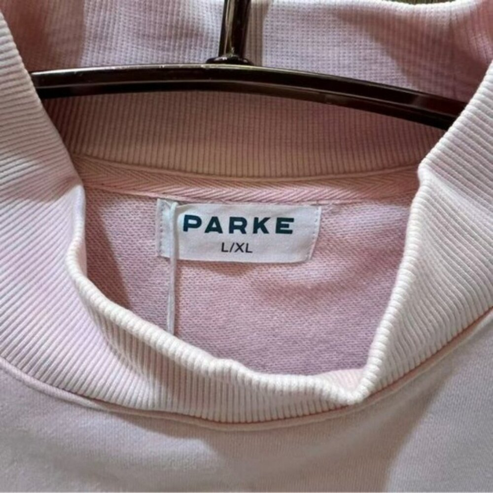 PARKE Pink Mock Neck Sweatshirt - Picture 3 of 6